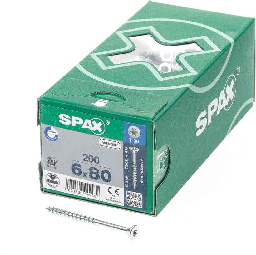 Spax pk t30 geg dd 6 0x80(200)