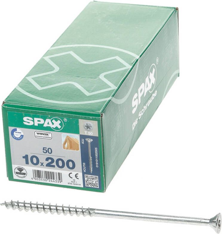 Spax -s t-star pk t50 wirox 10x 200