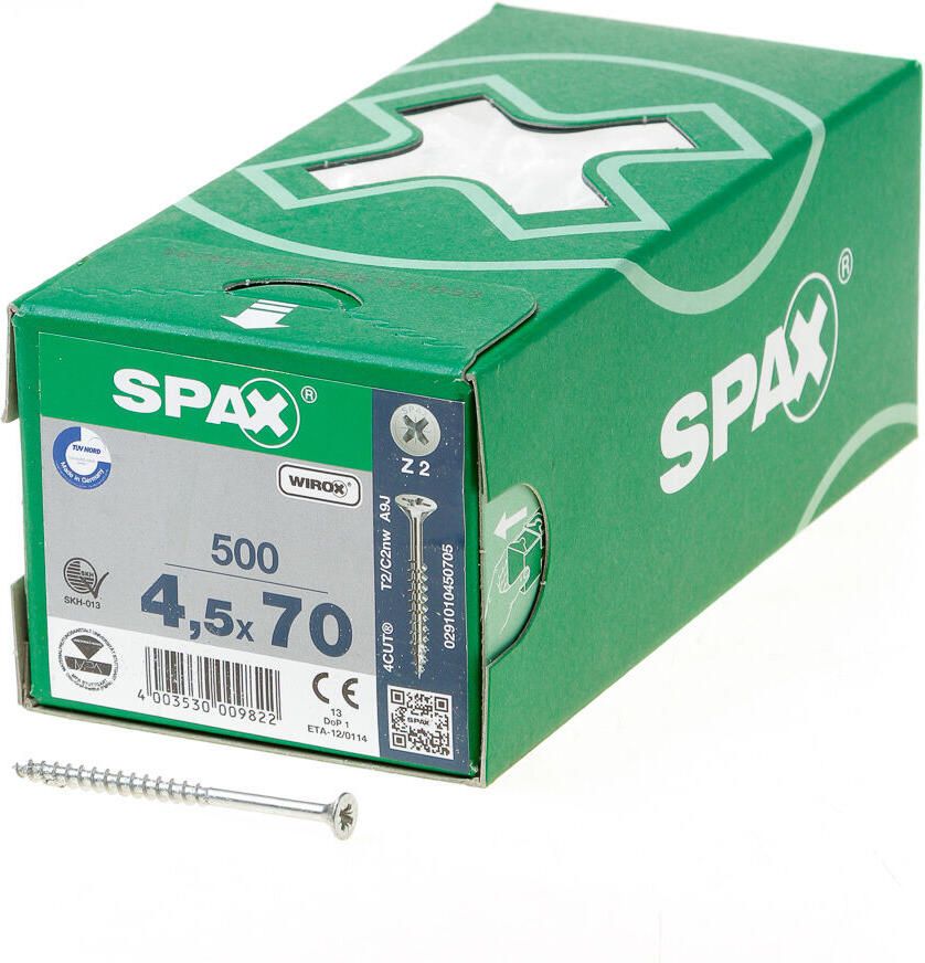 Spax * pk pz geg.dd 4 5x70(500)