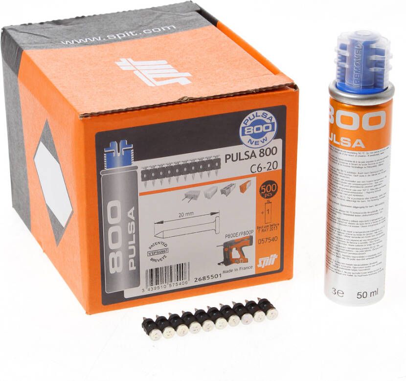 Spit nagels pulsa 800 c6 20 + gas