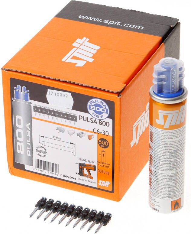 Spit nagels pulsa 800 c6 30 + gas