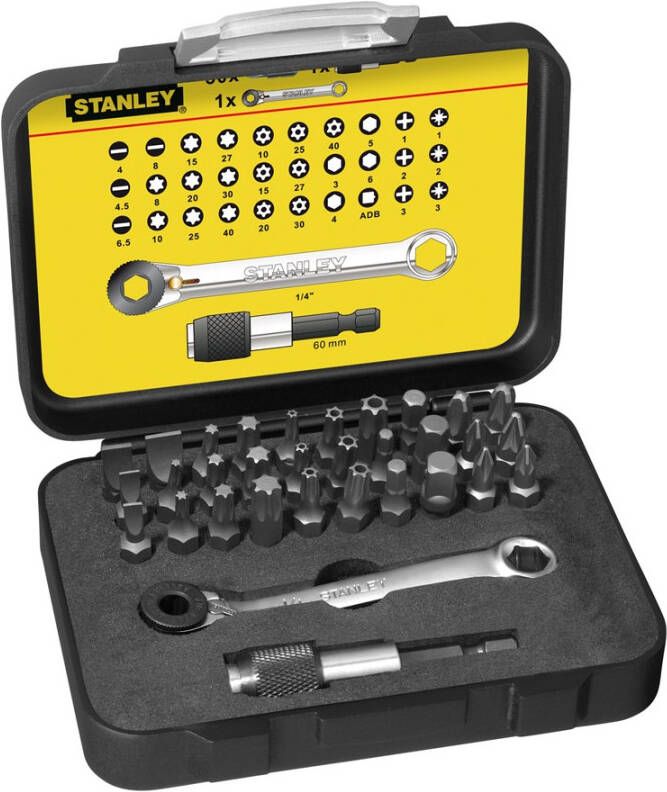 Stanley Handgereedschap Bitset Expert Pro 1 4" Ringsteeksleutel (32 delig) 1-13-905