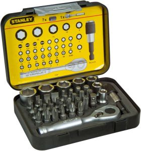 Stanley handgereedschap Bitset Expert Pro 1 4" Ratelsleutel (40 delig)