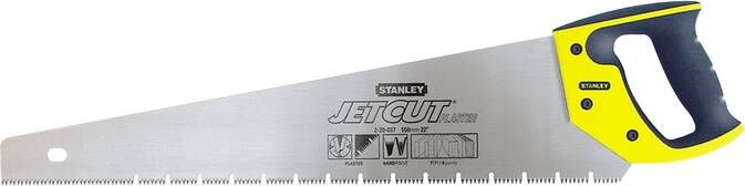 Stanley Handgereedschap JetCut Gipsplatenzaag 550mm 7T inch 2-20-037