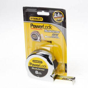 Stanley Rolbandmaat Powerlock Blade Armor 8m 25mm 0-33-527