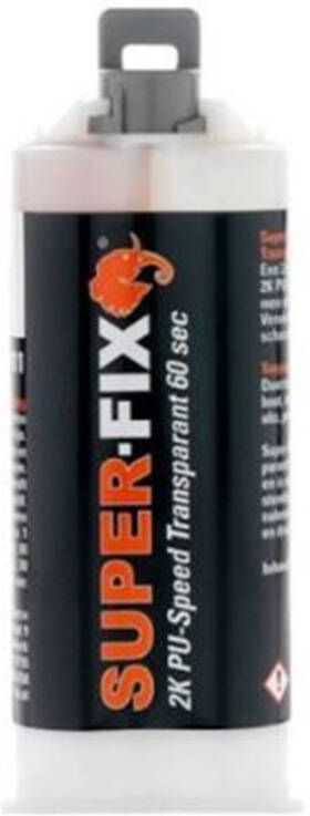 Super-Fix 2K PU Speed 60sec transparant (50ml)