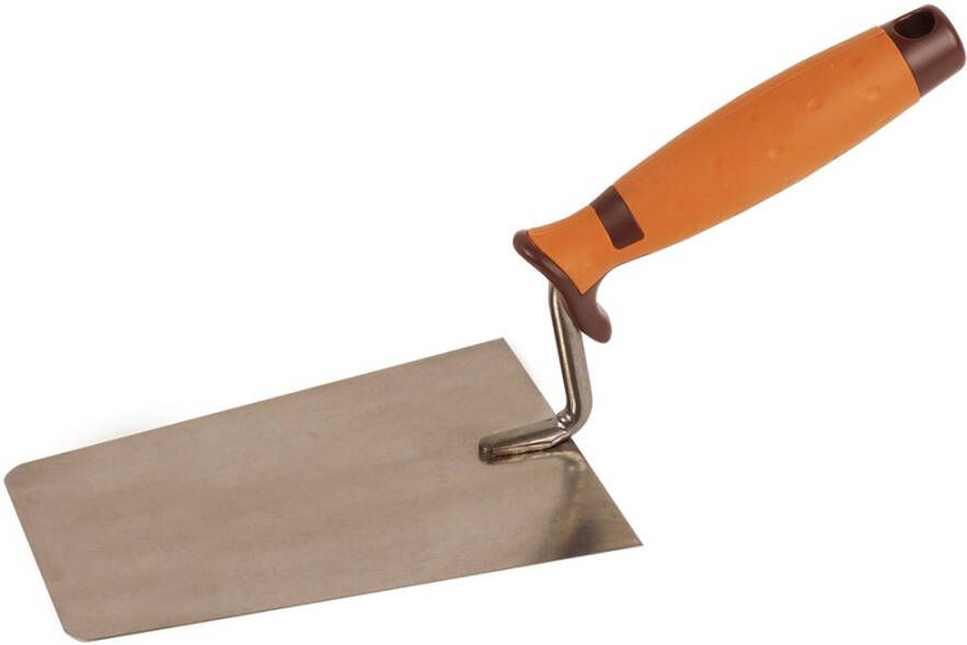 Super Prof Eco troffel recht 140mm afgeronde hoek rvs