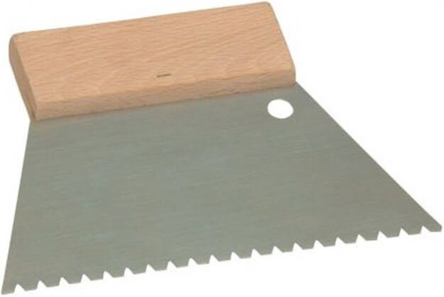 Super Prof lijmkam 180mm middel getand driehoek 3.5x4mm