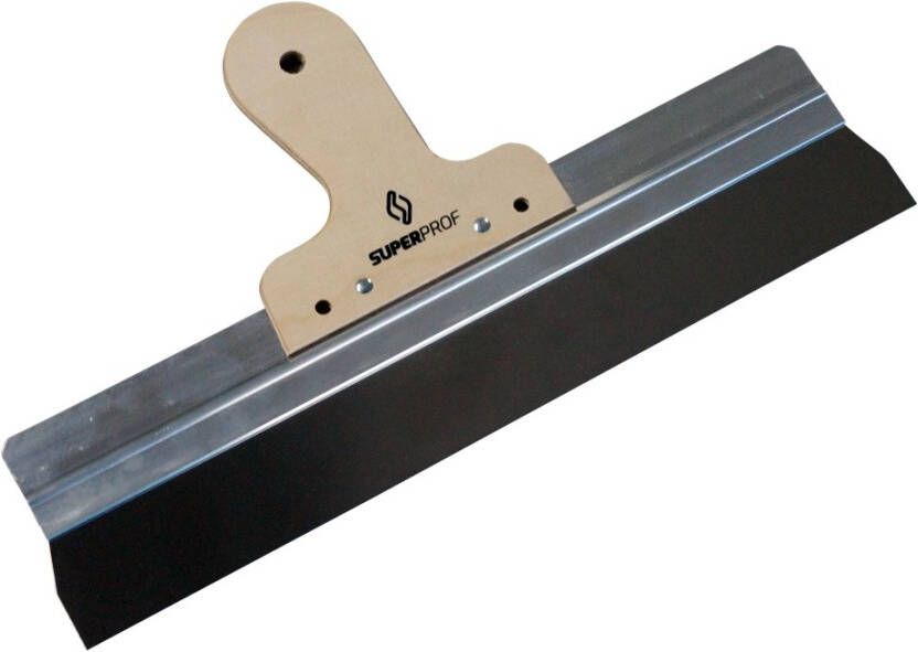 Super Prof spackmes alu rvs 380mm met houten handgreep