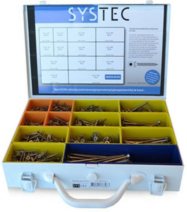 Systec Assortimentskoffer Spaanplaatschroef Rvs-A2 Pk Tx 8960.60.40302
