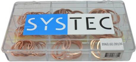 Systec Assortimentsdoos 9-Vaks Afdichtring Roodkoper Din7603A 8960.60.09106