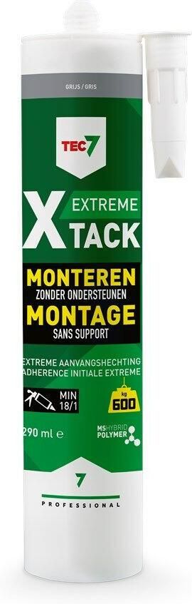 Tec7 X-Tack patroon Snelle montagekit 290ml Grijs 534535000