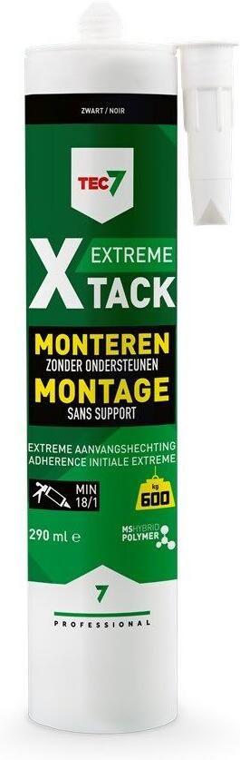 Tec7 X-Tack patroon Snelle montagekit 290ml Zwart 534515000