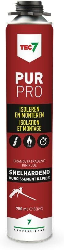 Tec7 Pur Pro Hoog-kwalitatief PU-schuimen 750ml 670005000