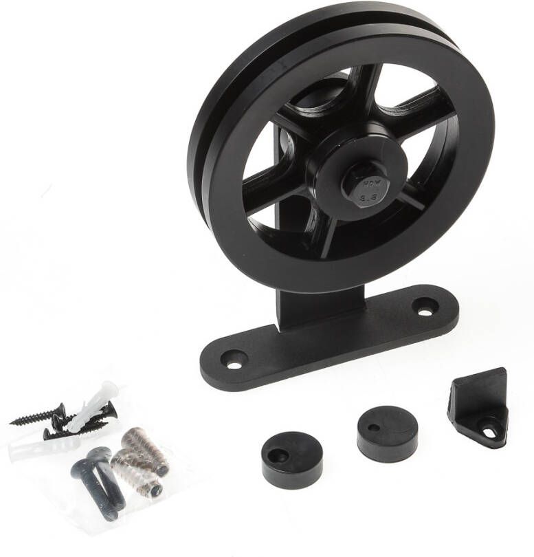 Ten Hulscher Schuifdeurhanger set Suuri zwart t.b.v. extra