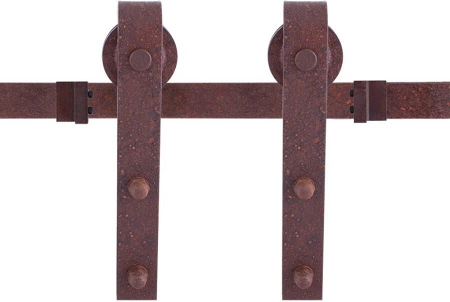 Ten Hulscher Schuifdeursysteem Lanka roest 400 cm (2 x 200