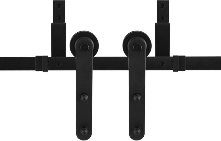 Ten Hulscher Schuifdeursysteem Varsi zwart dubbel 300 cm (