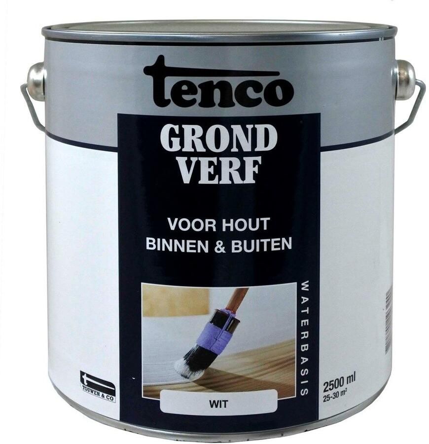 Mtools TENCO GRONDVERF WATERBASIS WIT 2 5 L |