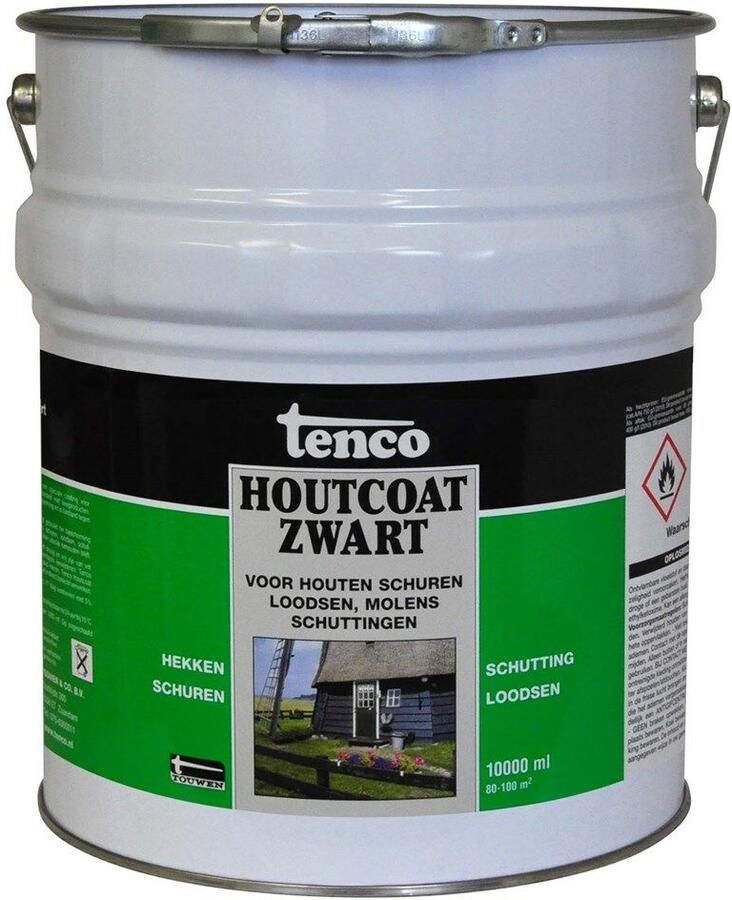 Mtools TENCO HOUTCOAT ZWART 10 L |