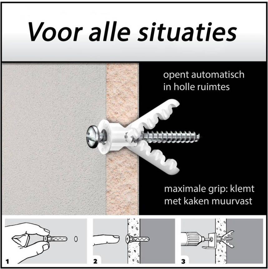 Toggler alligatorplug AF8 (100st)