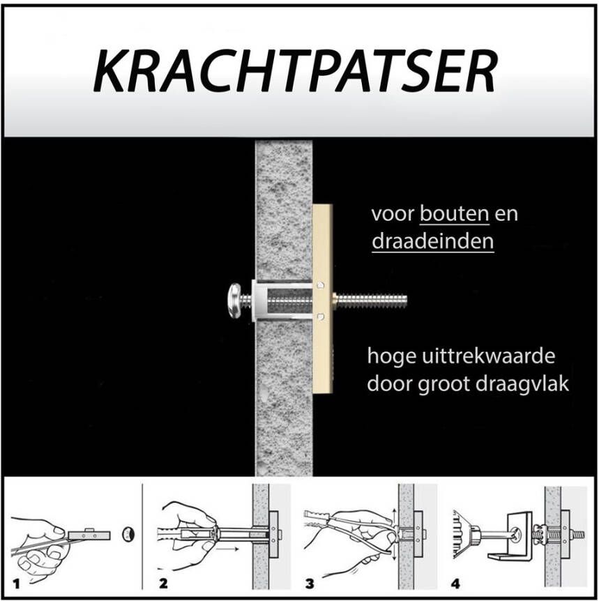 Toggler hollewandanker M10 10-64mm (25st)