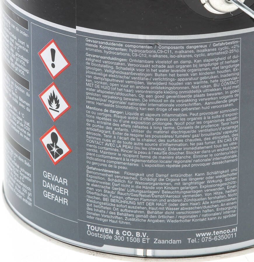 Touwen Tenco bitumencoatlak zwart 2.5ltr