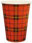TVD Europe Drinkbeker karton Schotse ruit 180cc(2500)