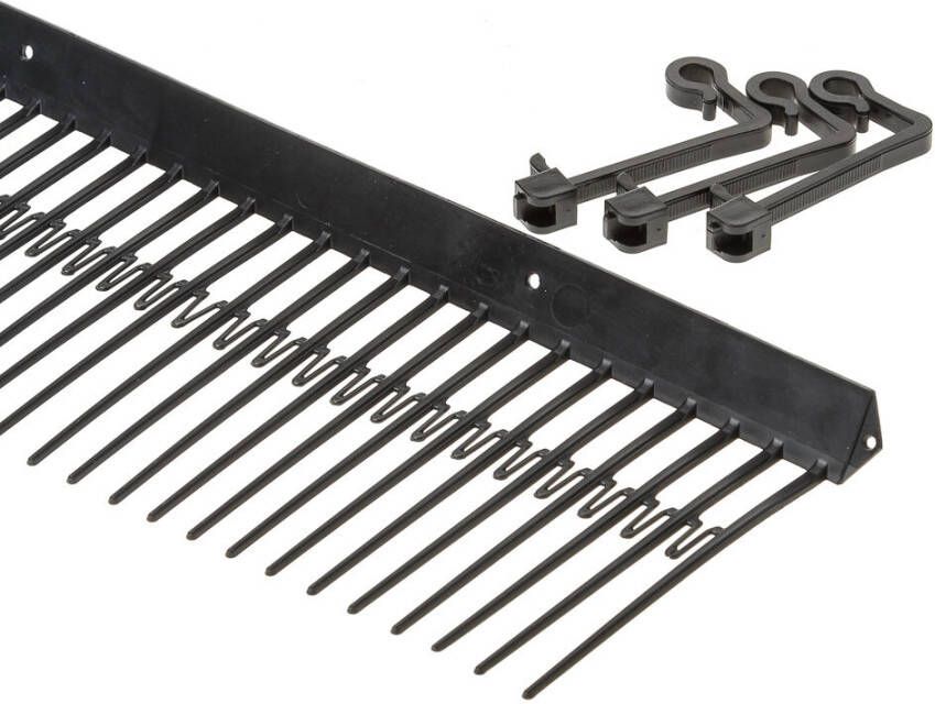 Ubbink Solar vogelschroot 120mm zwart (+4 clips)