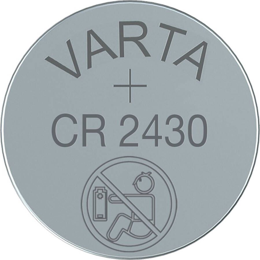 Varta Lithium-Knoopcelbatterij CR2430 | 3 V DC | 290 mAh | Zilver | 1 stuks -CR2430