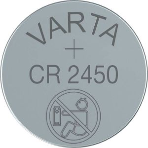 Varta Lithium-Knoopcelbatterij CR2450 | 3 V DC | 570 mAh | Zilver | 1 stuks -CR2450
