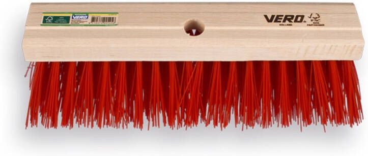 Mtools VERO OUTDOOR Bezem 35 cm hout kunstvezel rood |