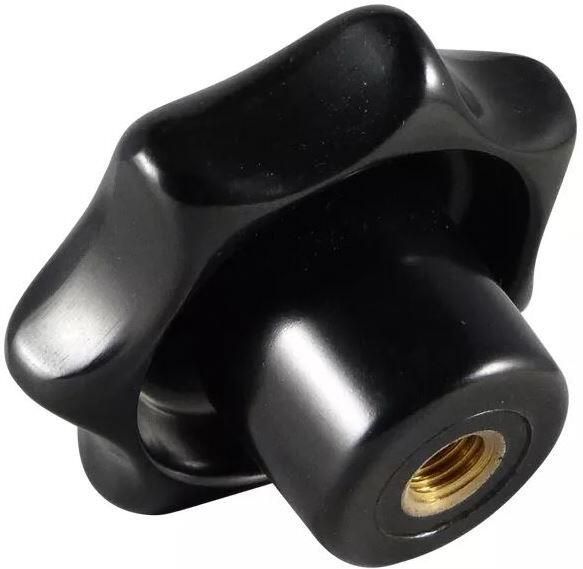 Verpas Sterknop bakeliet 40mm inwendige draad M8