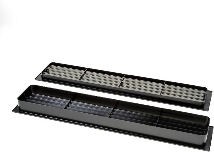Weckx Badkamerrooster 92x452mm zwart