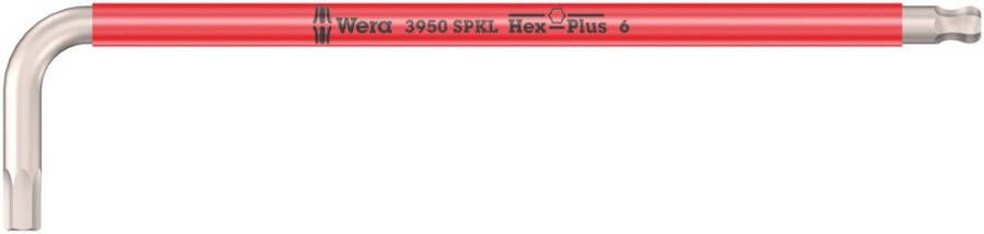 Wera 3950 SPKL Multicolour Stiftsleutel metrisch RVS 6 0 x 172 mm 1 stuk(s) 05022666001