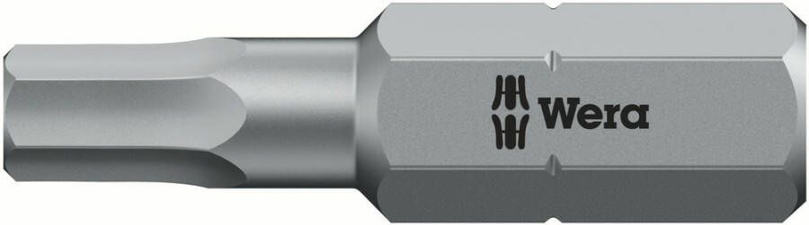 Wera 840 1 Z Zeskant BO Bits met Boring 6.0 mm x 25 mm 1 stuk(s) 05056346001