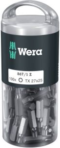 Wera 867 1 Z TORX DIY 100 TX 27 x 25 mm (100 Bits pro Box) 1 stuk(s)