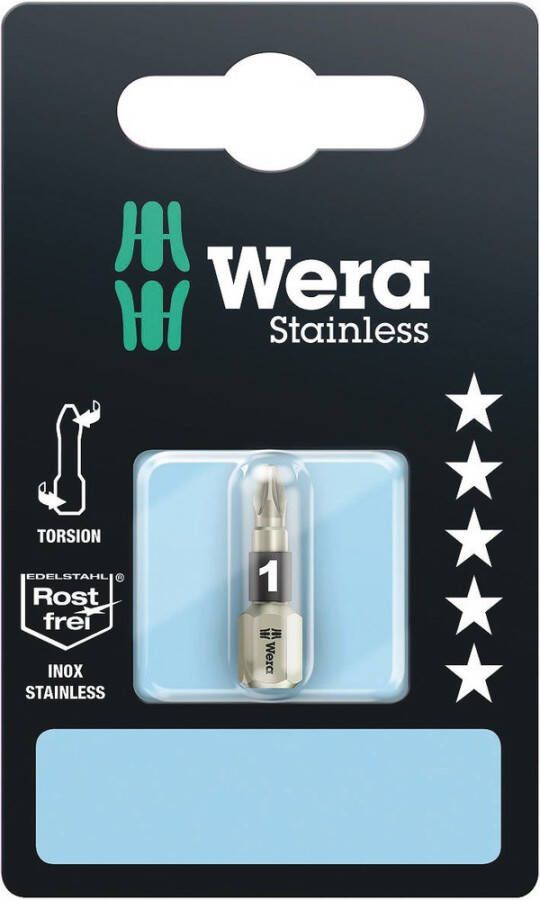 Wera 3855 1 TS Bits Pozidriv RVS PZ 1 x 25 mm 1 stuk(s) 05073613001