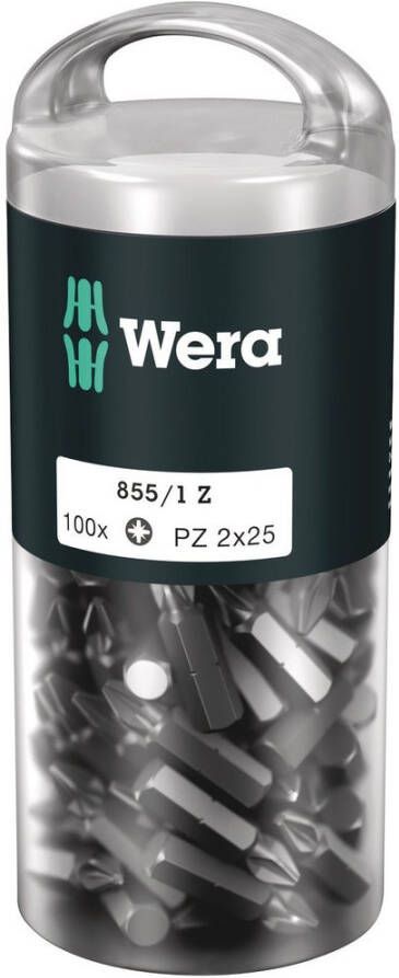 Wera 855 1 Z Bits Pozidriv PZ 2 x 25 mm (100 Bits pro Box) 1 stuk(s) 05072444001