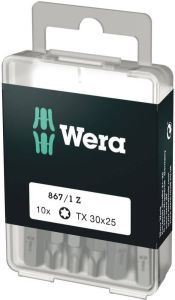 Wera 867 1 Z TORX Bits TX 30 x 25 mm (10 Bits pro Box) 1 stuk(s)