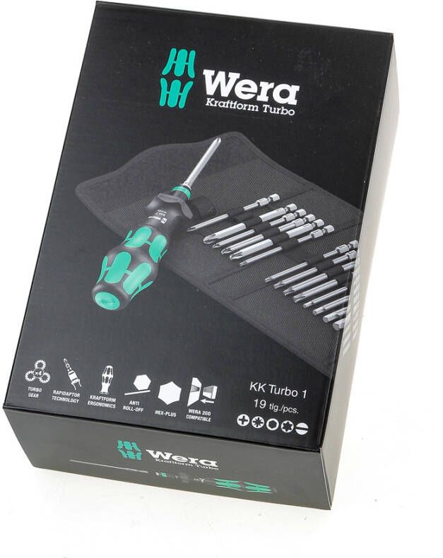 Wera Bit-handhouder set Turbo 1 18-delig 826 T