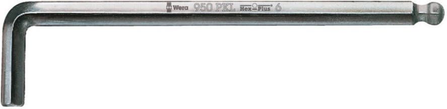 Wera 950 PKL Stiftsleutel Metrisch Verchroomd Hex-Plus 4.0 mm 1 stuk(s) 05022058001