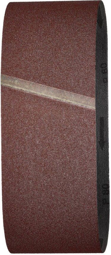 Wolfcraft Textiel schuurband | Korund | K80 | 100 x 610mm | 3 stuks 1862000