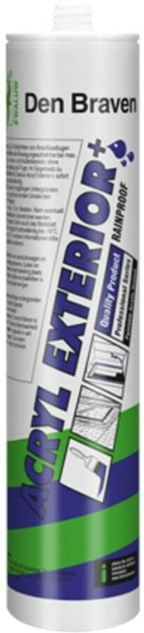 Den Braven Zwaluw Acryl Exterior+ | 310 ml | Grijs | 12 stuks 10685001