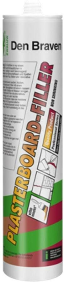 DEN BRAVEN Zwaluw Vulmiddel Plasterboard-Filler 5 ltr Wit | Mtools - Foto 2