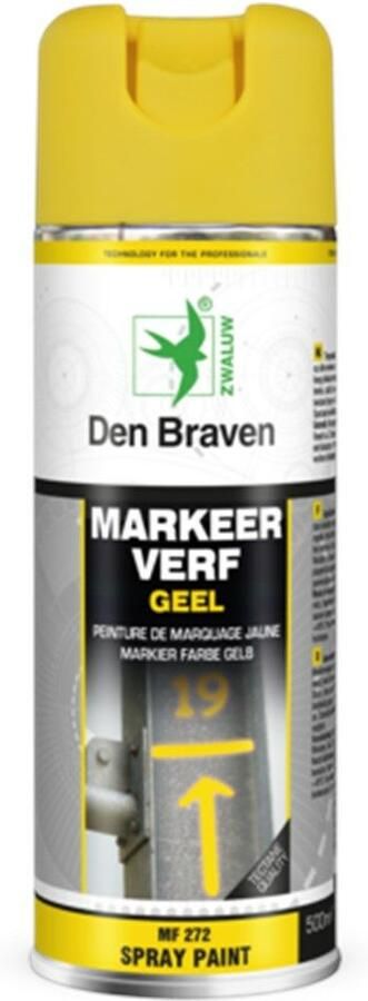 Mtools Zwaluw Markeerverf Geel 400 ml Geel |