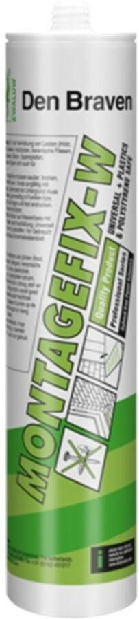DEN BRAVEN Zwaluw Montagefix-W 310 ml Wit | Mtools