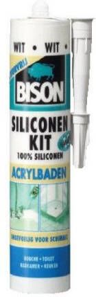 BISON Siliconekit Acrylbaden Wit 310ml | Mtools