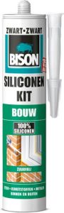 Bison Siliconenkit Bouw Zwart Crt 300Ml*12 Nlfr 1491366