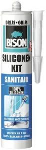 Bison Siliconenkit Sanitair Grijs Crt 300Ml*12 Nl 1491322