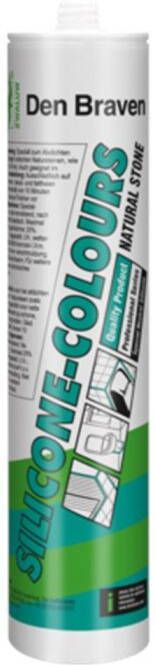 DEN BRAVEN Zwaluw Siliconekit-COLOURS 310 ml RAL 7035 (Lichtgrijs) | Mtools